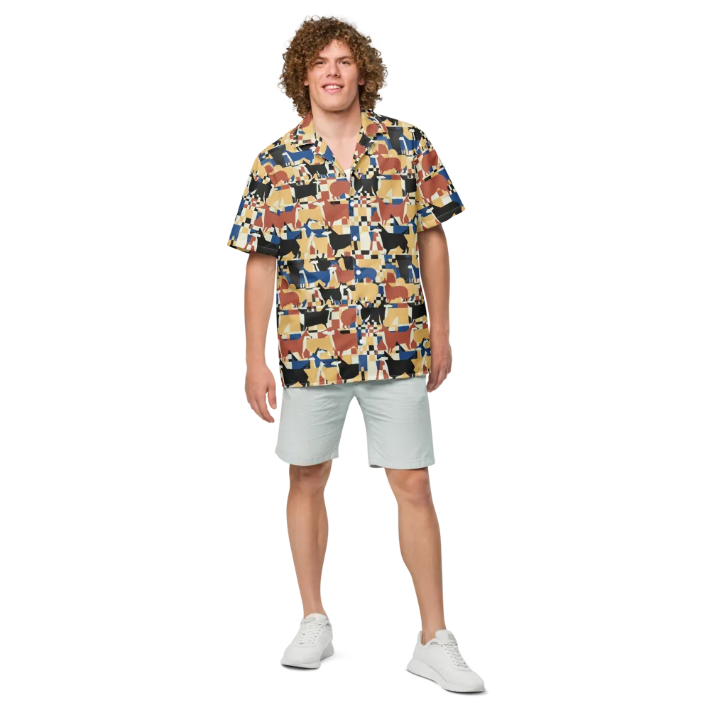 Canine Construct on Button Shirt — Front