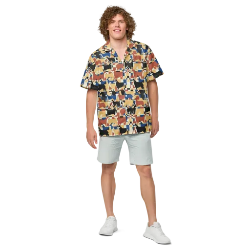 Canine Construct on a Button Shirt