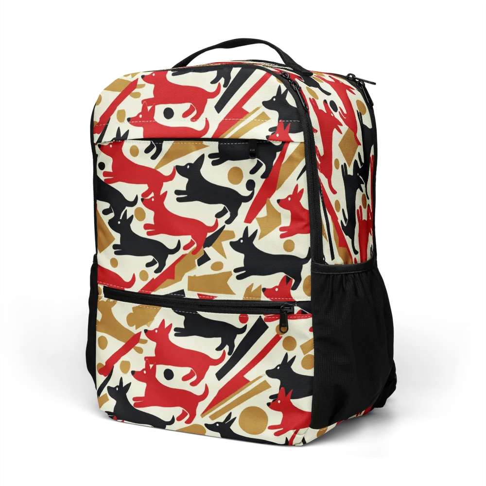 Redline Hounds on Utility Backpack — Left Front