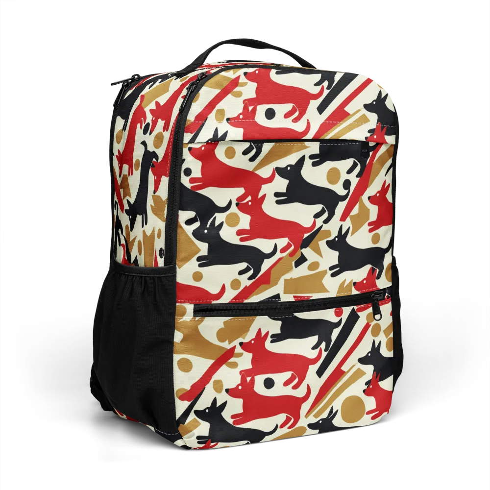 Redline Hounds on Utility Backpack — Right Front