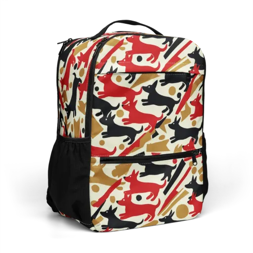 Redline Hounds on a Utility Backpack