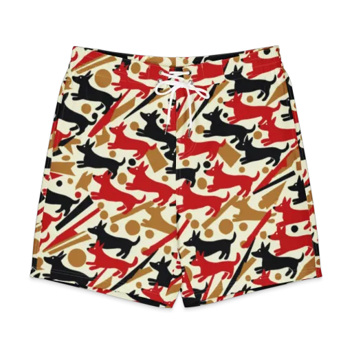 Redline Hounds on a Men's Board Shorts