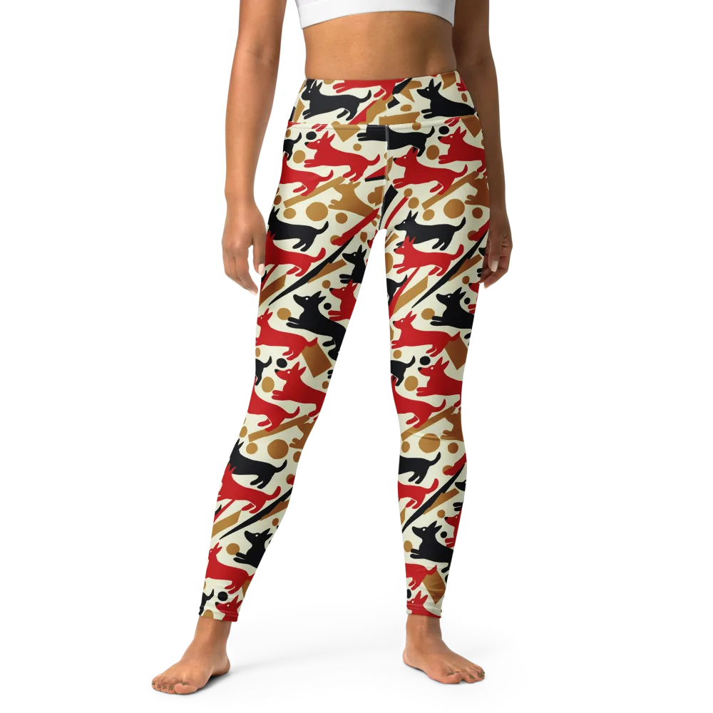 Redline Hounds on Yoga Leggings — Front