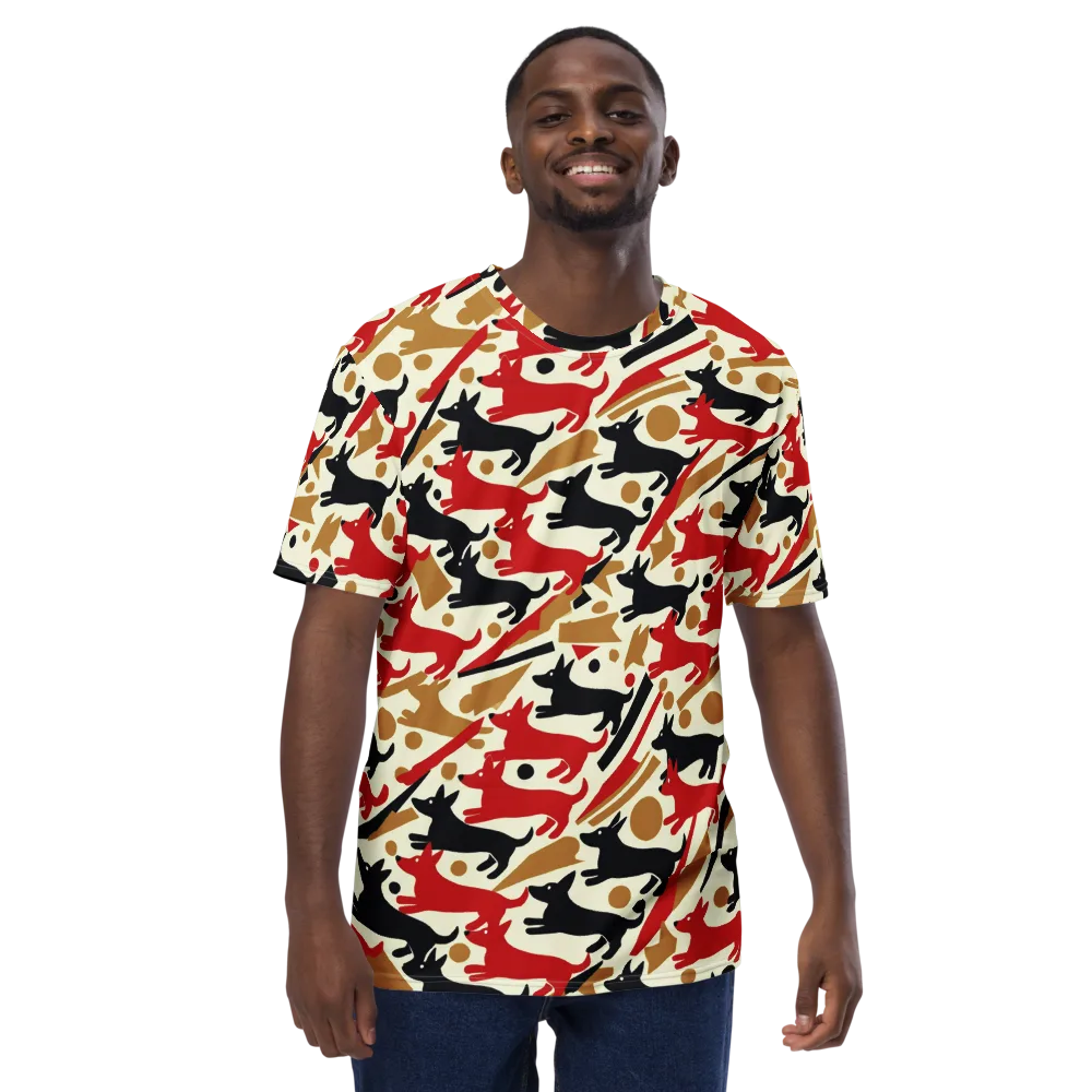 Redline Hounds on Men's Crew Neck T-Shirt — Front