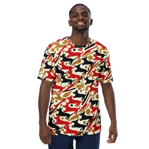Redline Hounds on a Men's Crew Neck T-Shirt