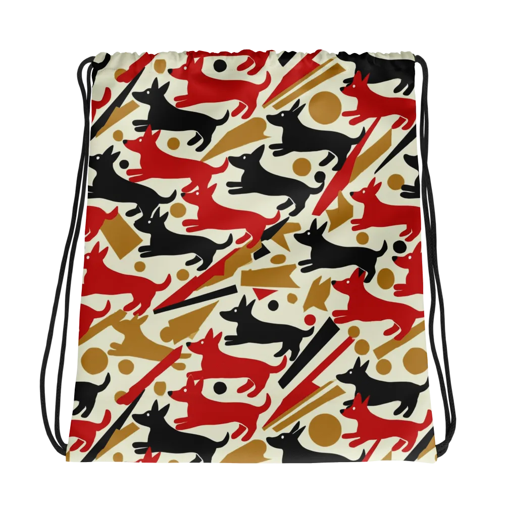 Redline Hounds on Drawstring Bag — Photo