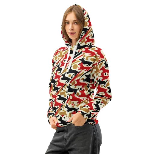 Redline Hounds on a Cotton Hoodie