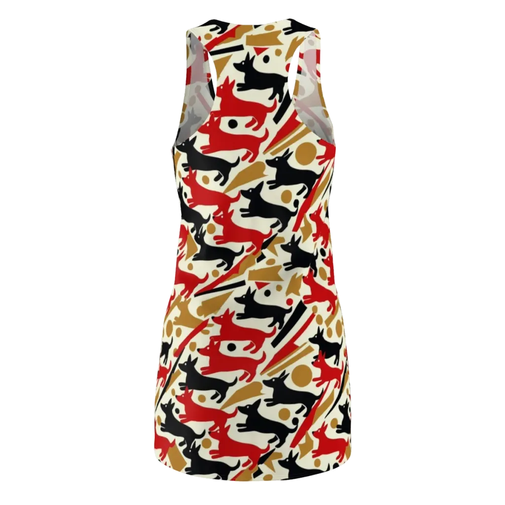 Redline Hounds on Racerback Dress — Back