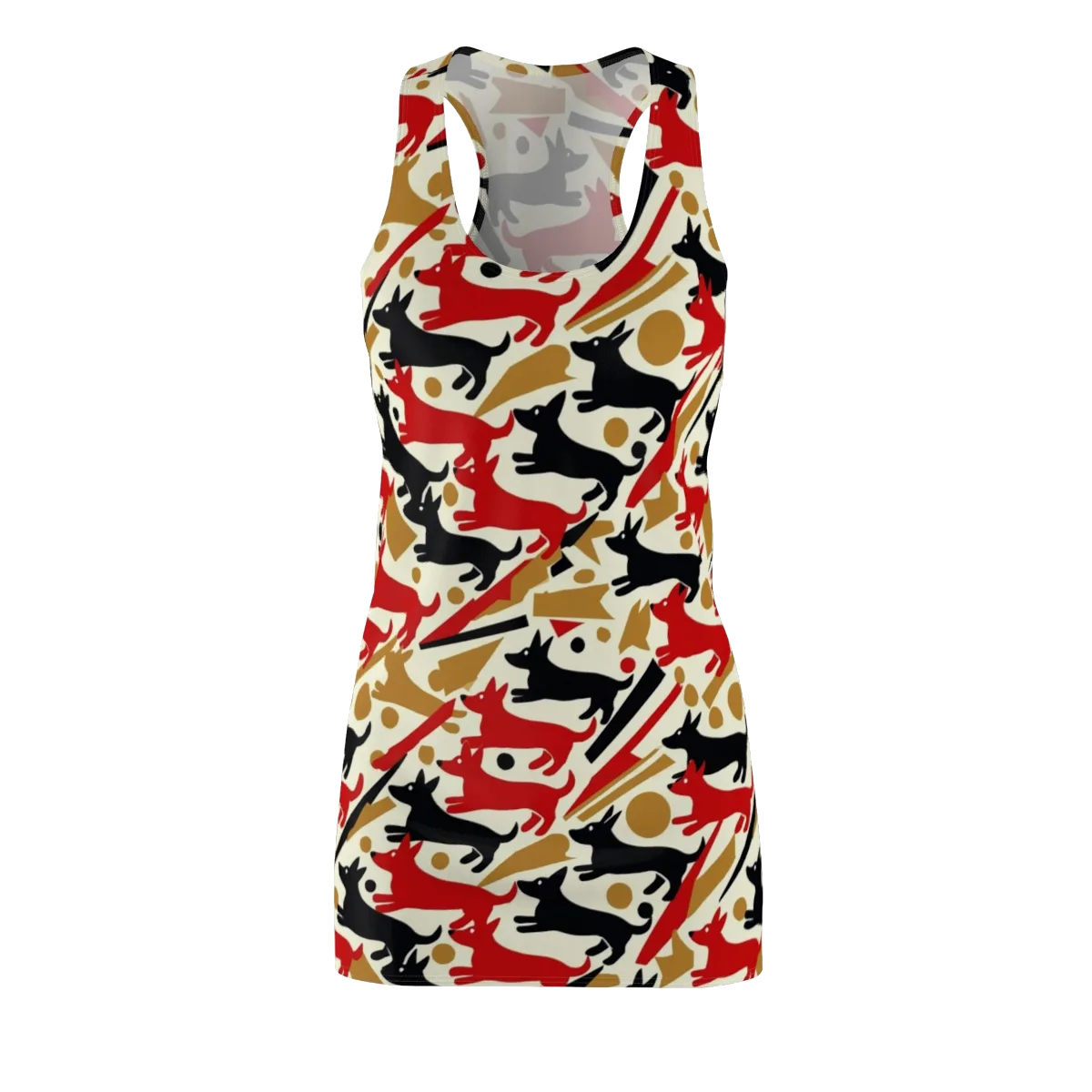 Redline Hounds on Racerback Dress — Front