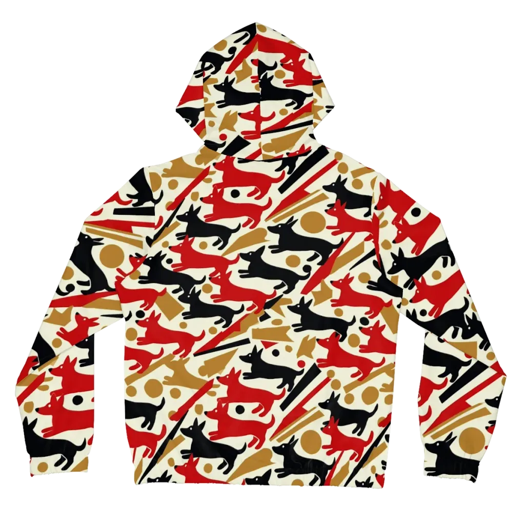Redline Hounds on Women's Full-Zip Hoodie — Back