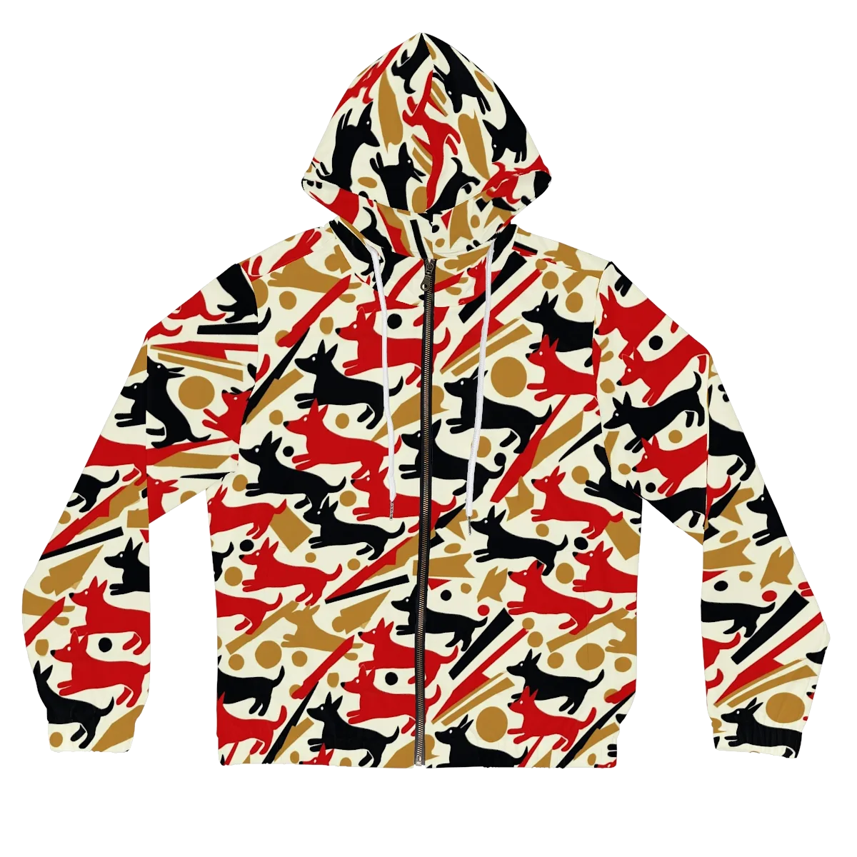 Redline Hounds on Women's Full-Zip Hoodie — Front