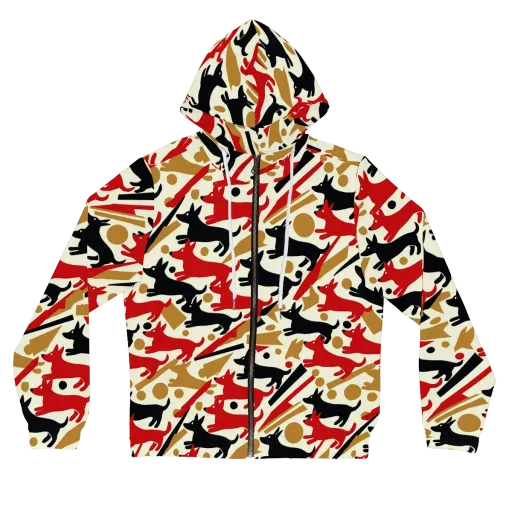 Redline Hounds on a Women's Full-Zip Hoodie