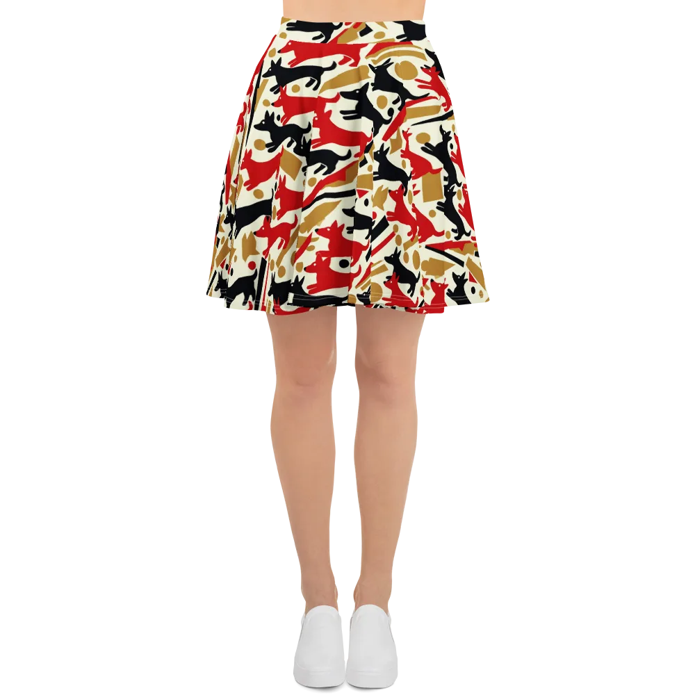 Redline Hounds on Skater Skirt — Front