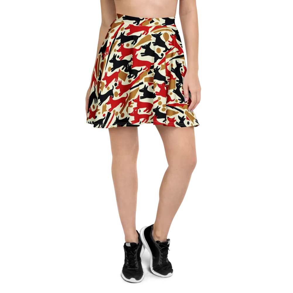 Redline Hounds on Skater Skirt — Front