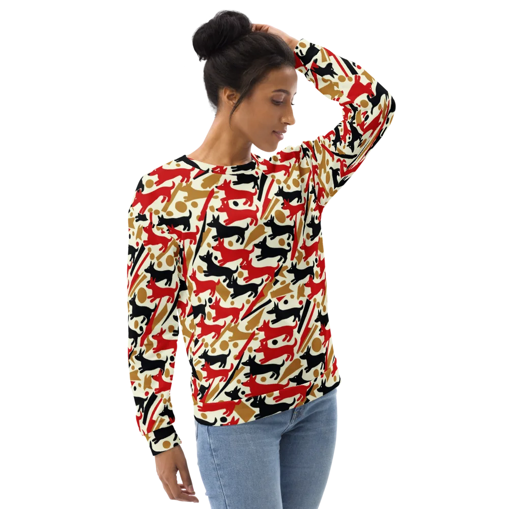 Redline Hounds on Sweatshirt — Right Front