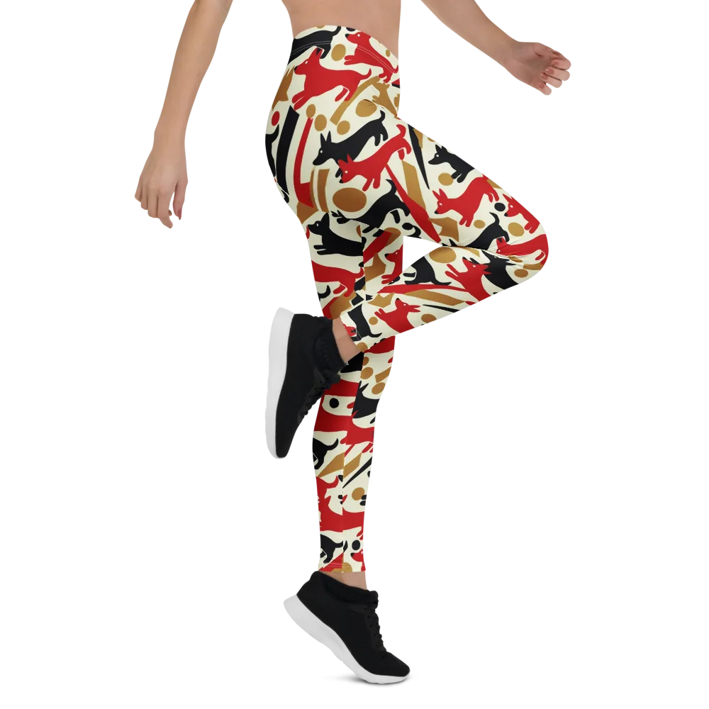 Redline Hounds on Leggings — Right