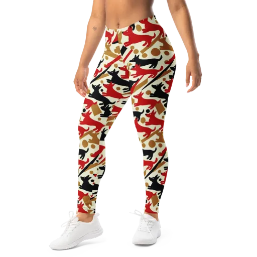 Redline Hounds on a Leggings