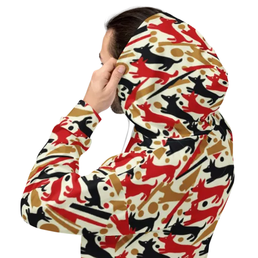 Redline Hounds on a Hoodie