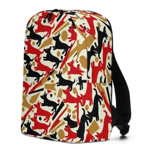 Redline Hounds on a Minimalist Backpack