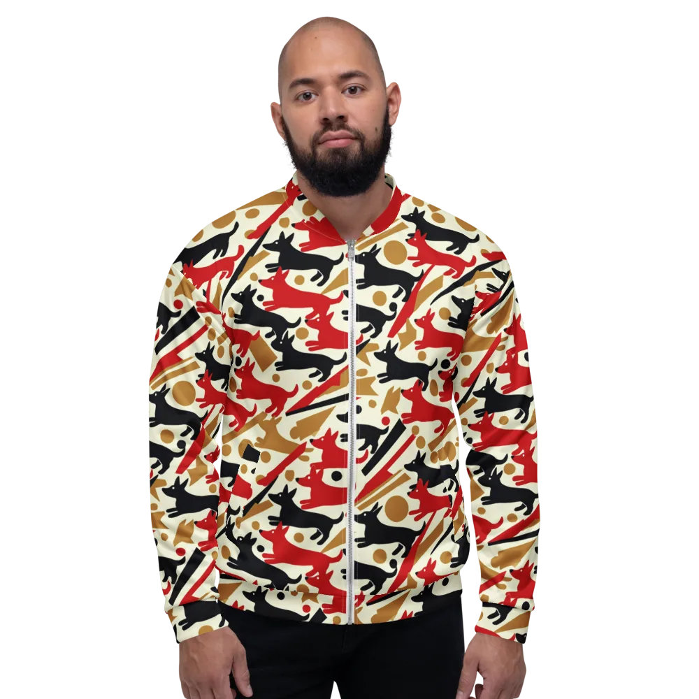 Redline Hounds on Bomber Jacket — Front