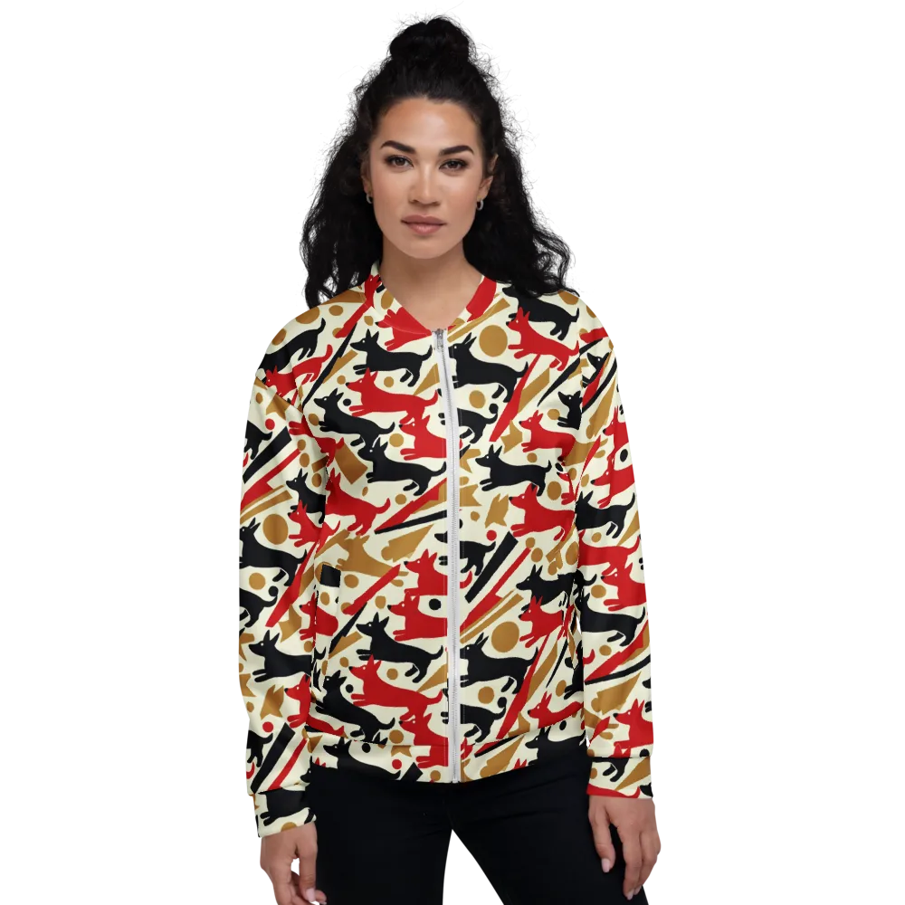 Redline Hounds on Bomber Jacket — Front