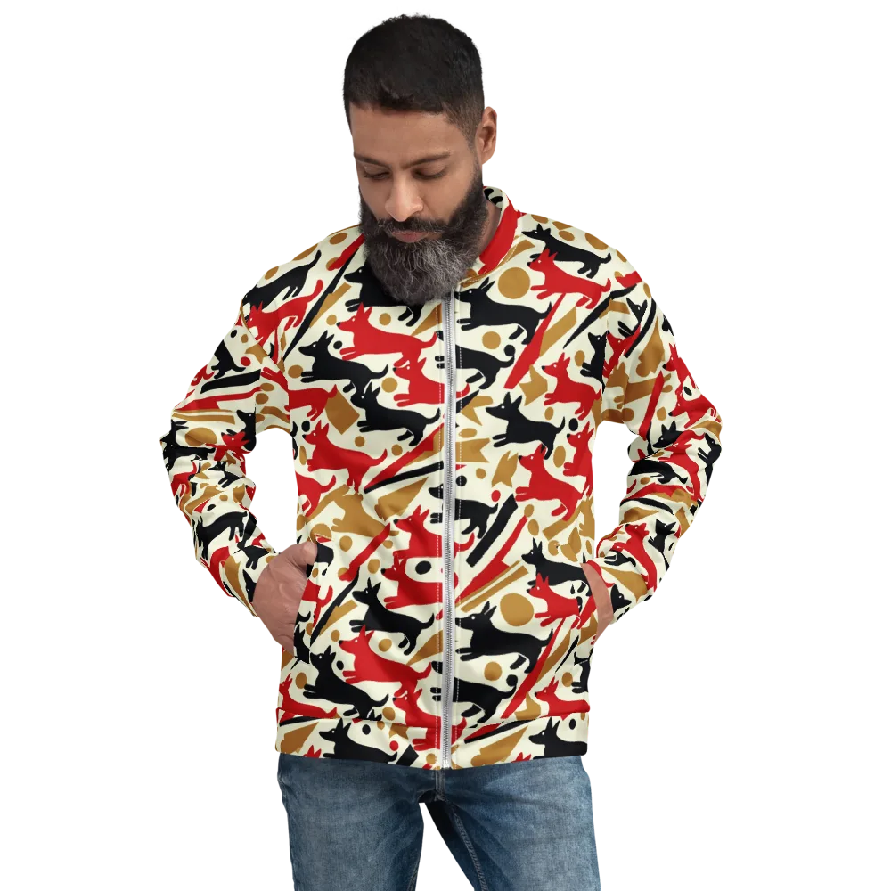 Redline Hounds on Bomber Jacket — Front