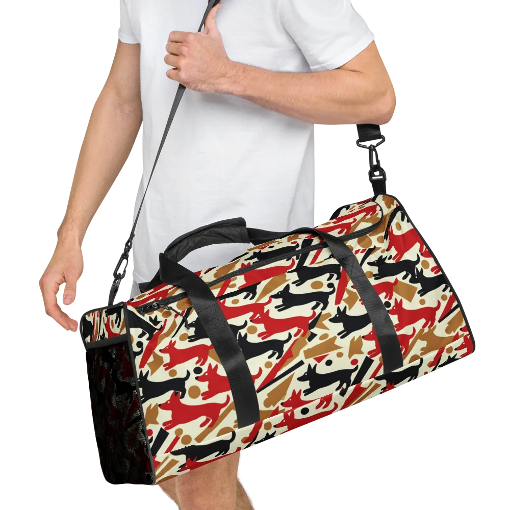 Redline Hounds on Duffle Bag — Right Front