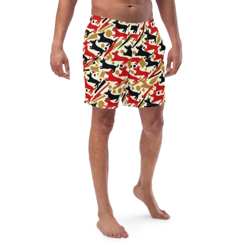 Redline Hounds on a Swim Trunks