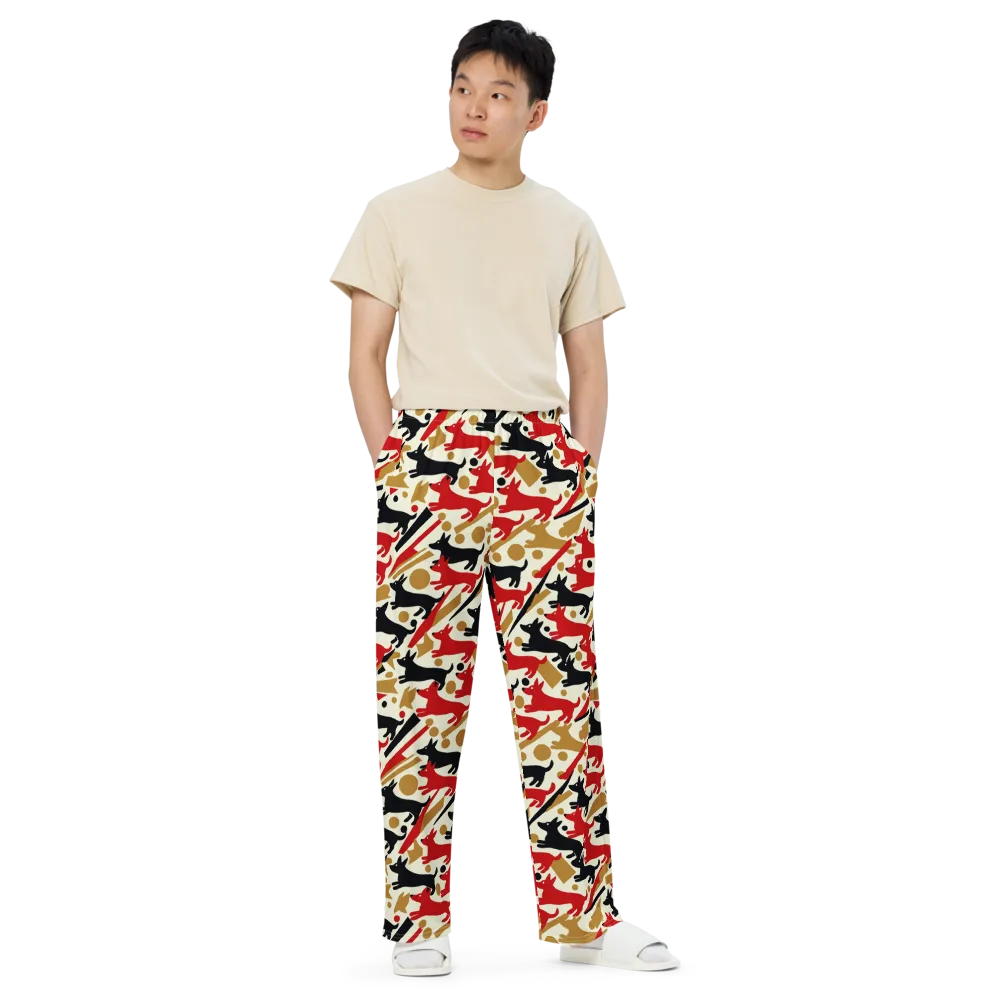 Redline Hounds on Wide-Leg Pants — Front