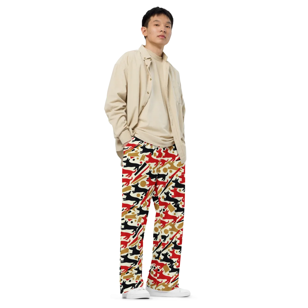 Redline Hounds on Wide-Leg Pants — Right Front