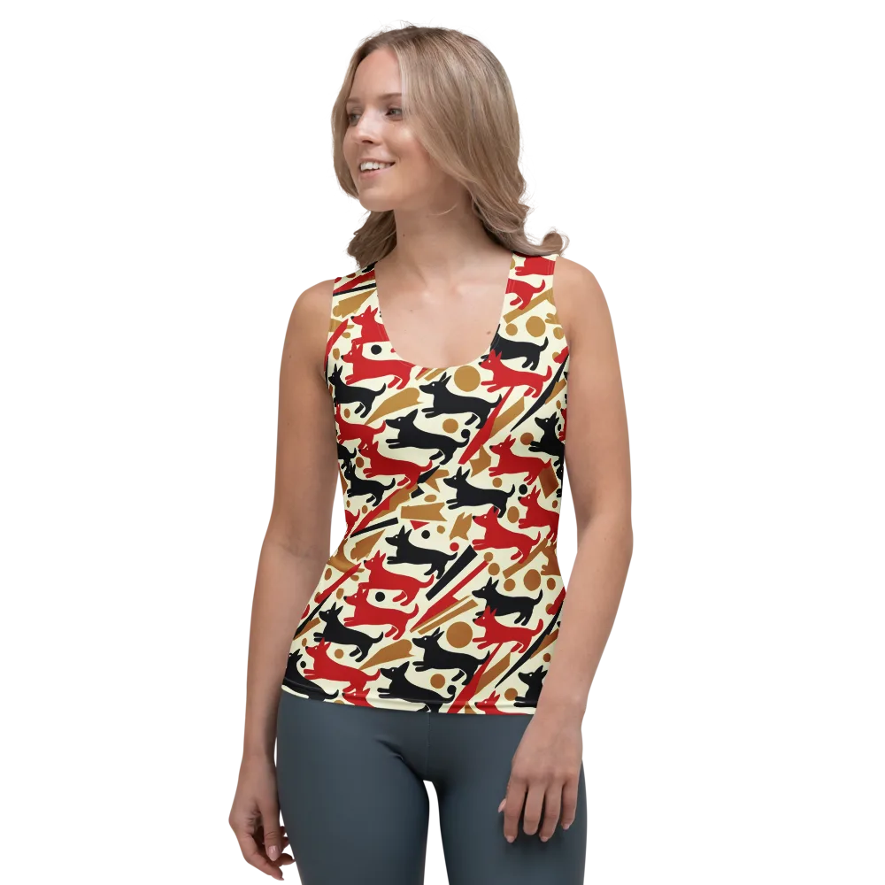 Redline Hounds on Women's Tank Top — Front