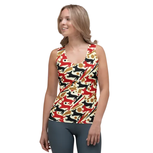 Redline Hounds on a Women's Tank Top
