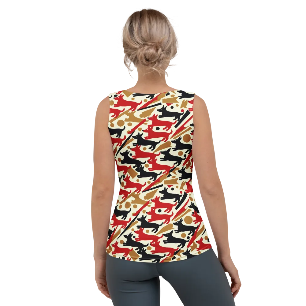 Redline Hounds on Women's Tank Top — Back