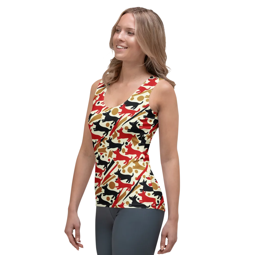 Redline Hounds on Women's Tank Top — Left Front