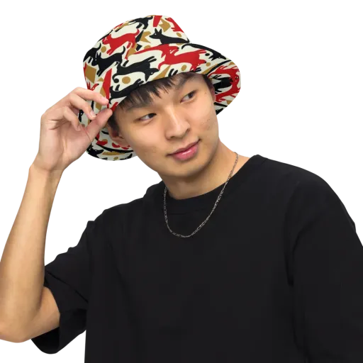 Redline Hounds on a Reversible Bucket Hat