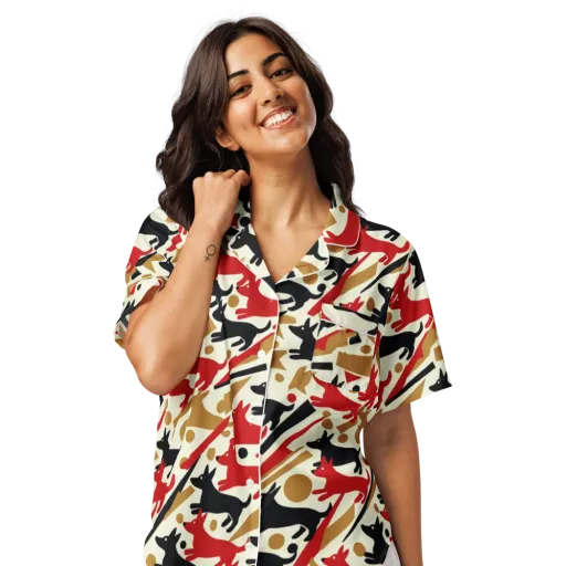 Redline Hounds on a Women's Short Sleeve Pajama Top