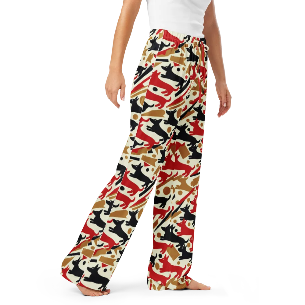 Redline Hounds on Women's Pajama Pants — Right Front