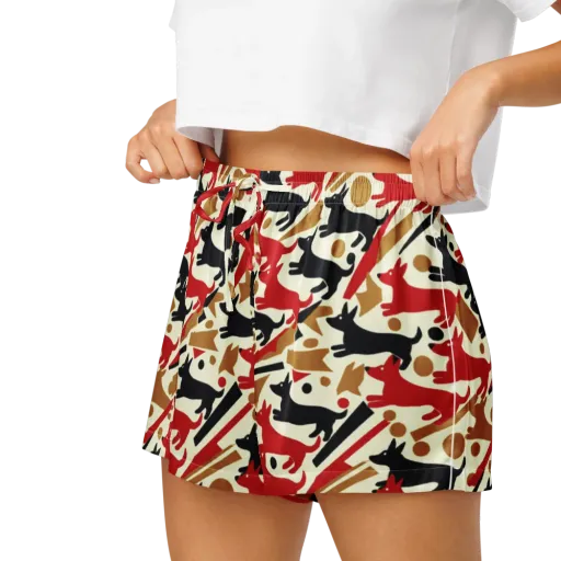 Redline Hounds on a Women's Pajama Shorts