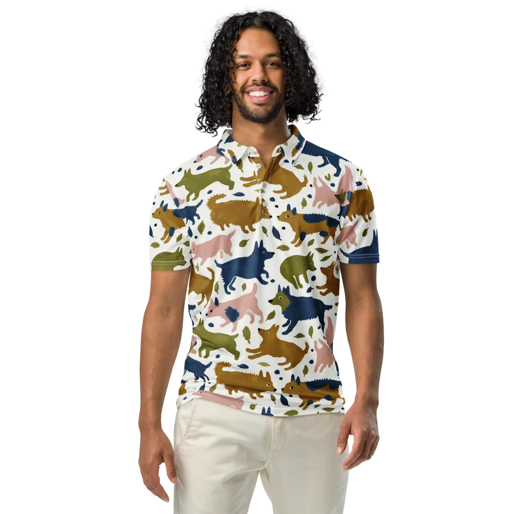 Woodland Zoom on Men's Slim Fit Polo Shirt — Front