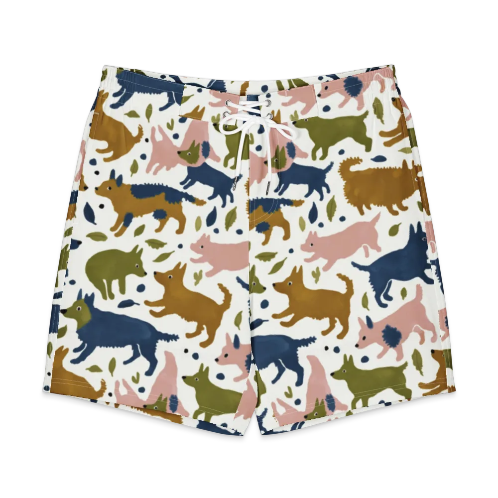 Woodland Zoom on Men's Board Shorts — Front