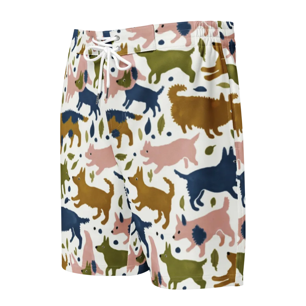 Woodland Zoom on Men's Board Shorts — Front