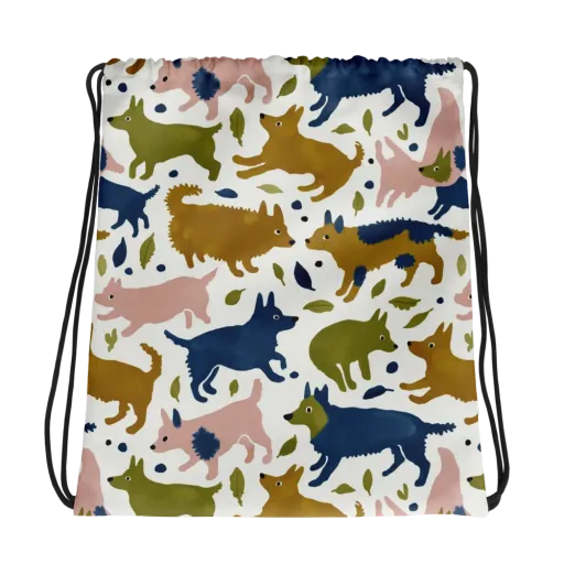 Woodland Zoom on a Drawstring Bag