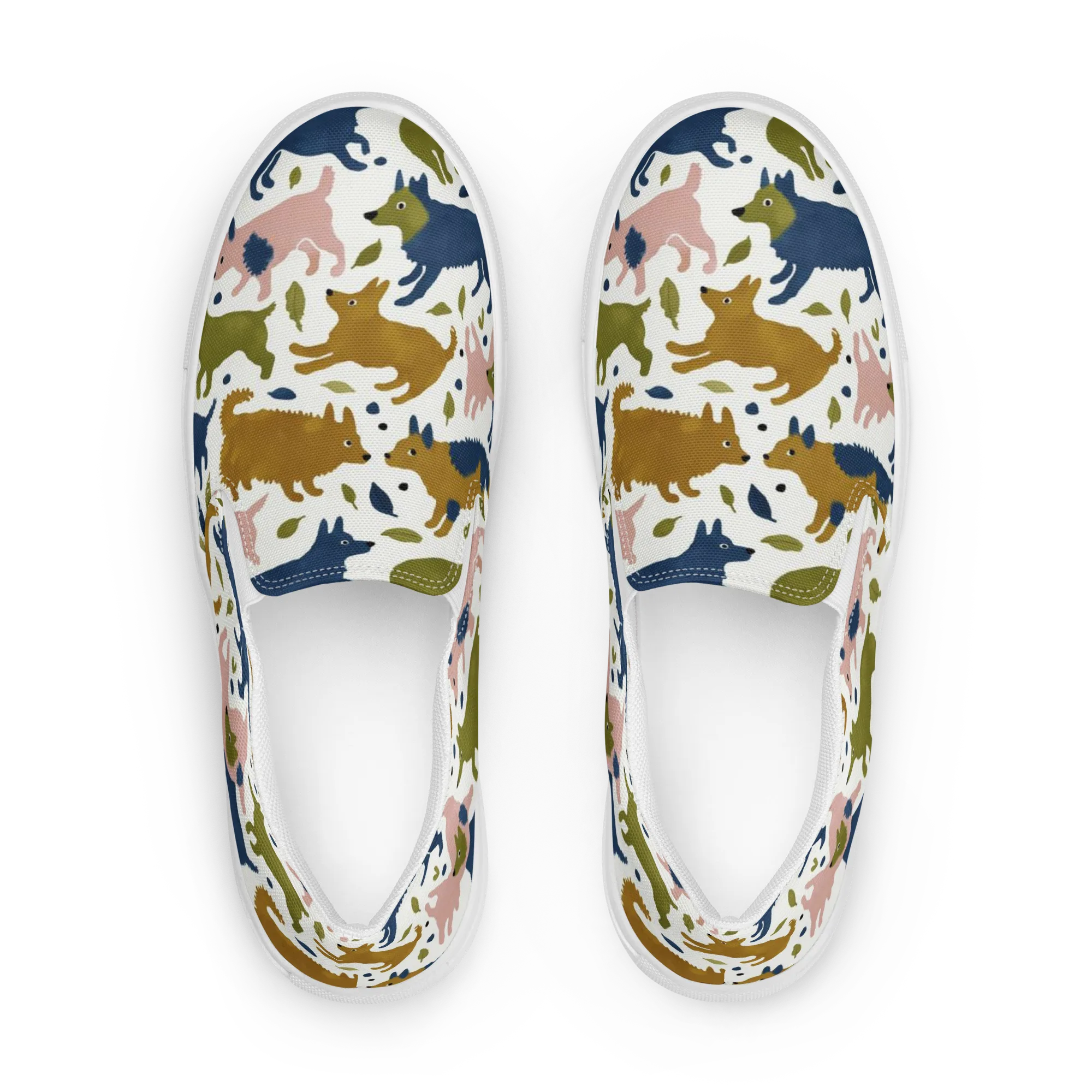 Woodland Zoom on Women's Slip-On Canvas Shoes — Front