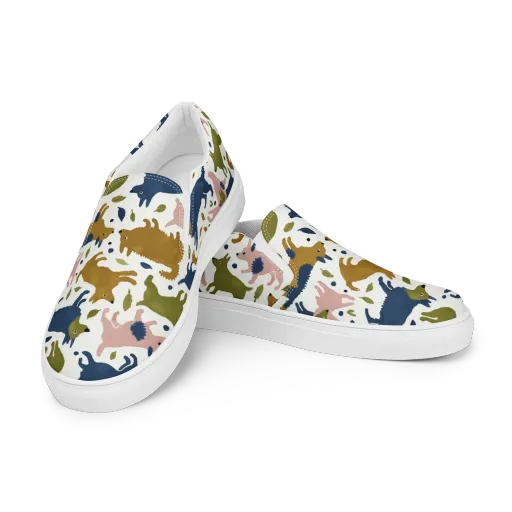 Woodland Zoom on a Women's Slip-On Canvas Shoes