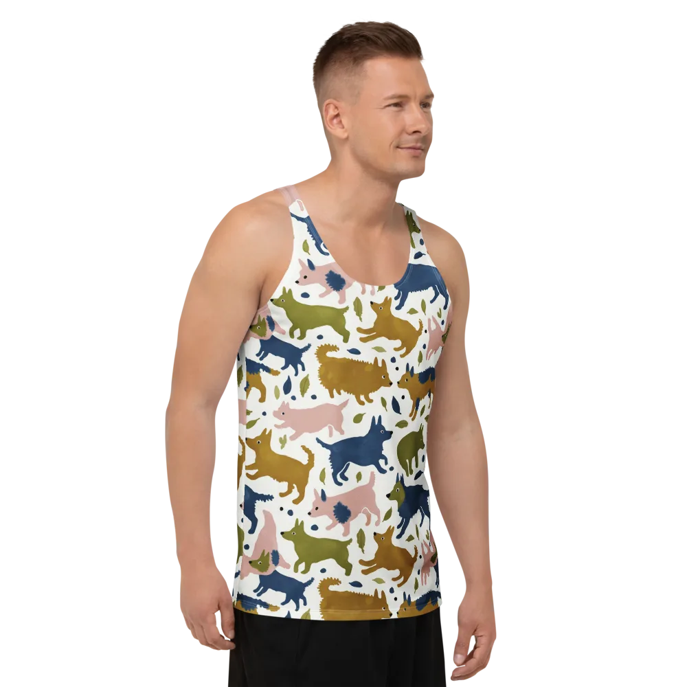 Woodland Zoom on Men's Tank Top — Right Front
