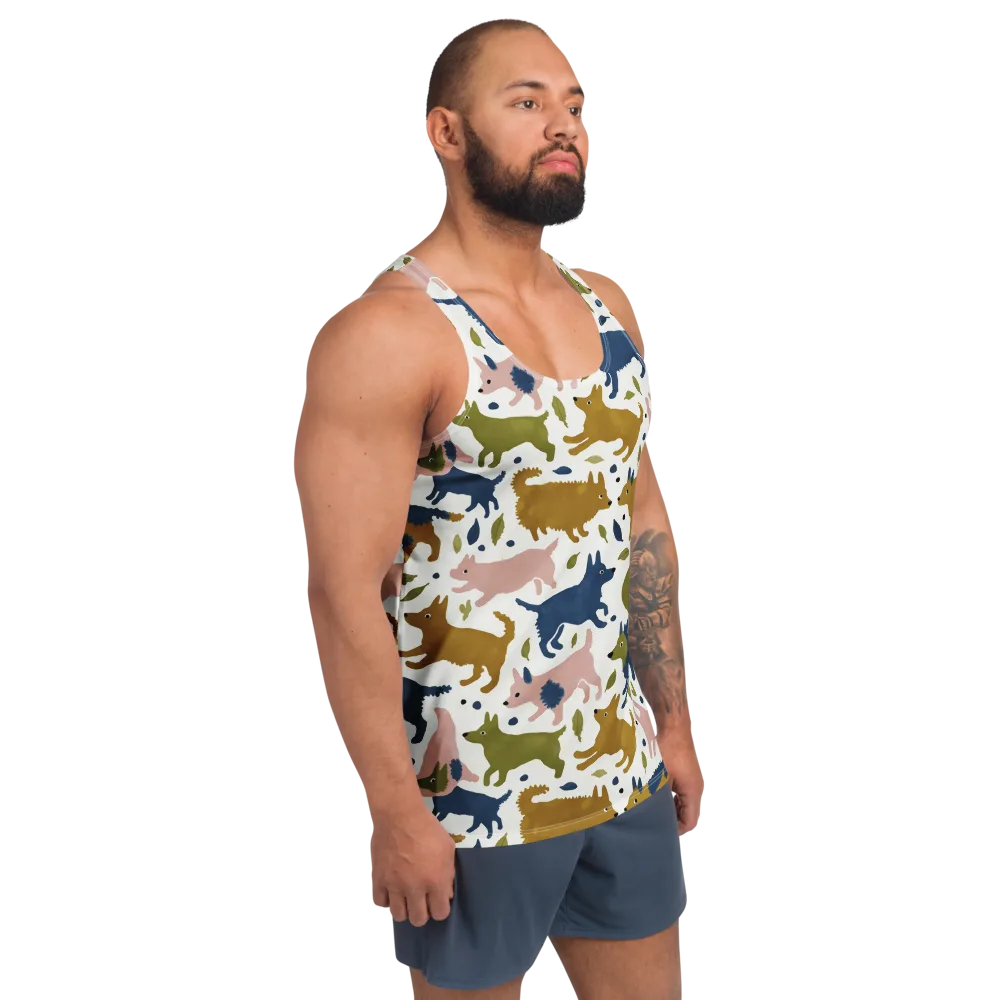 Woodland Zoom on Men's Tank Top — Right Front