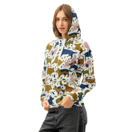 Woodland Zoom on a Cotton Hoodie