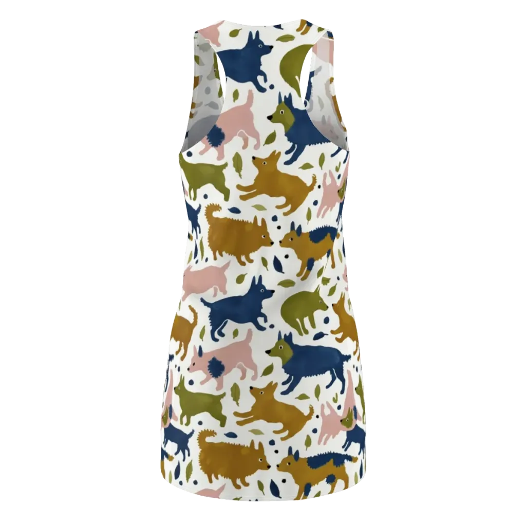Woodland Zoom on Racerback Dress — Back