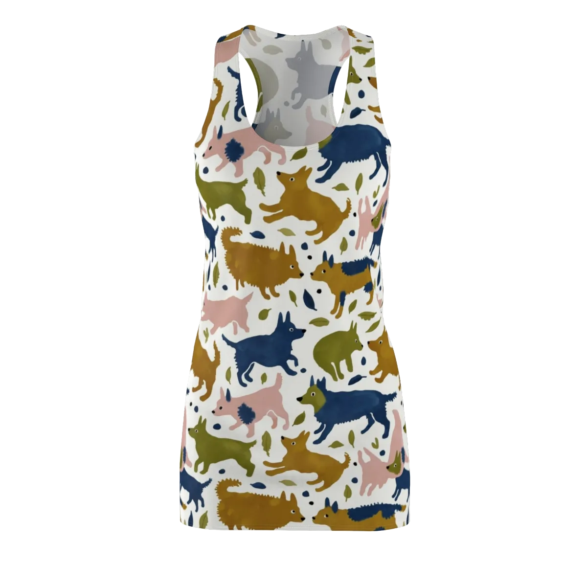 Woodland Zoom on Racerback Dress — Front