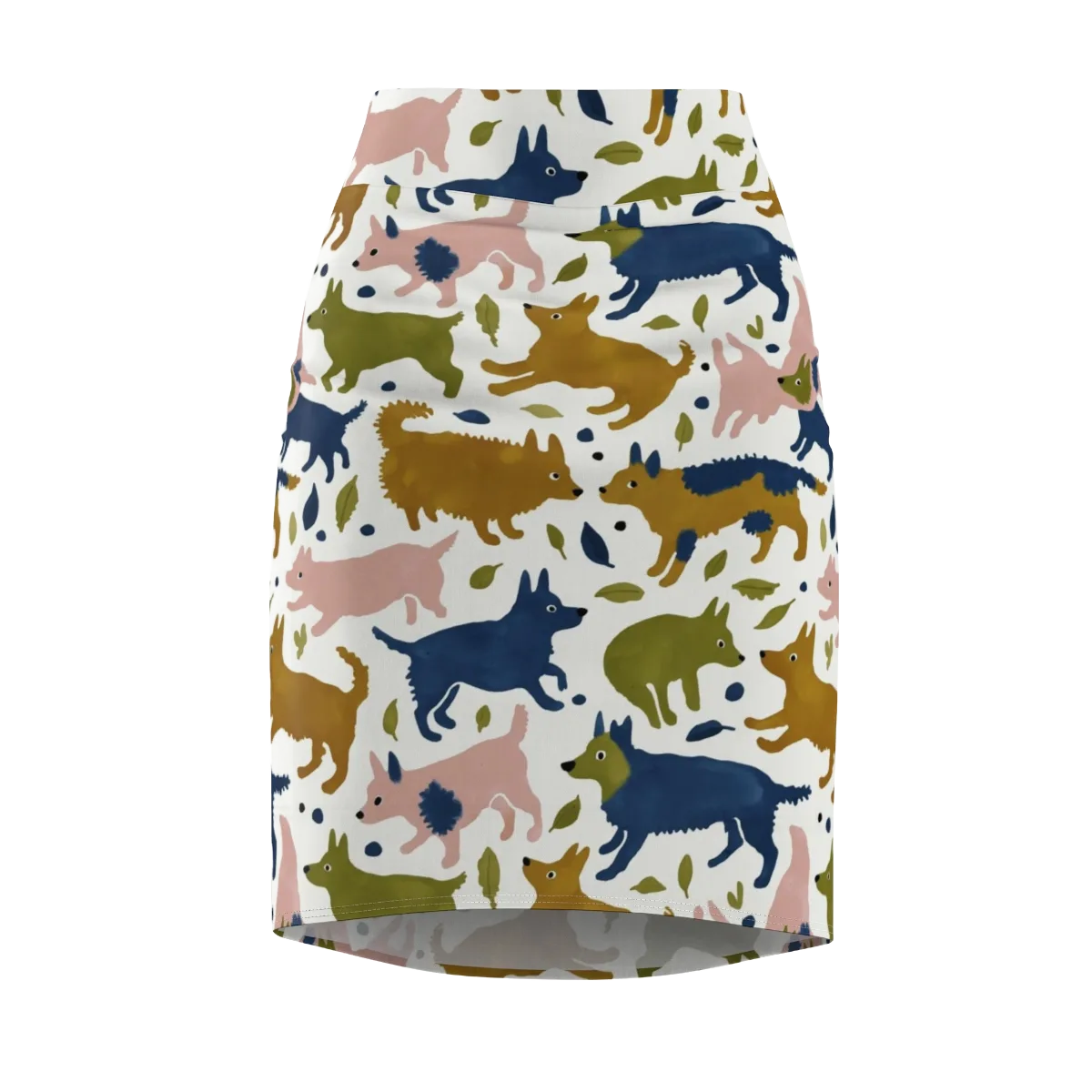 Woodland Zoom on Pencil Skirt — Front